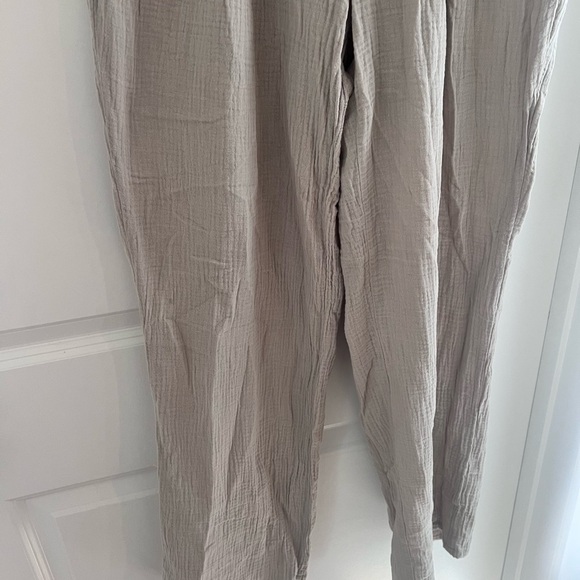 Women’s beige cotton pants size large - Picture 3 of 9